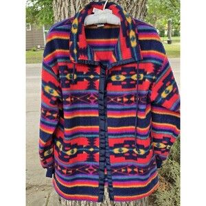 Pebble Court Vintage Aztec Sweatshirt Cardigan